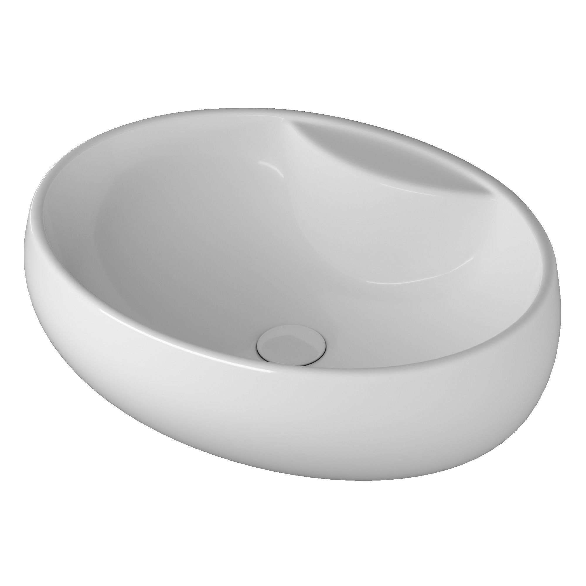 Table Top Wash Basin in Ellipse shape Modeled in 3ds max 3D model_3