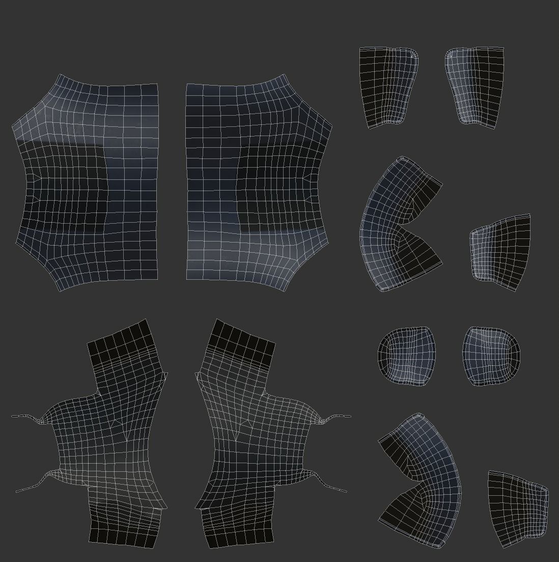 Shoe Sci-fi low-poly Low-poly 3D model_7