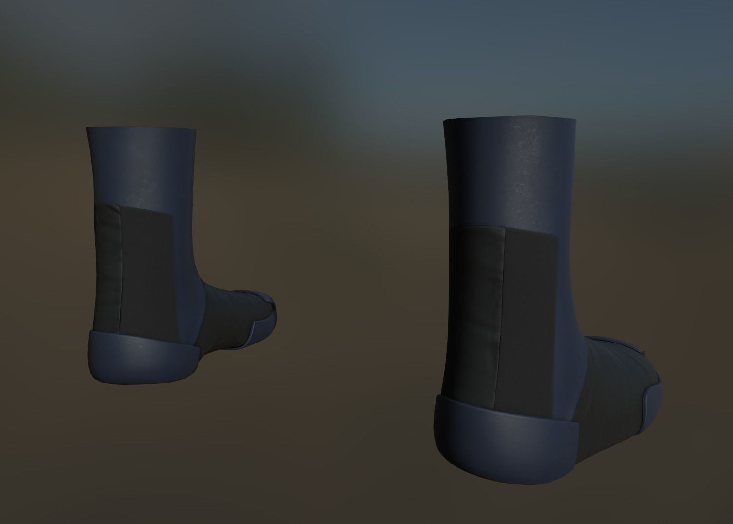 Shoe Sci-fi low-poly Low-poly 3D model_1