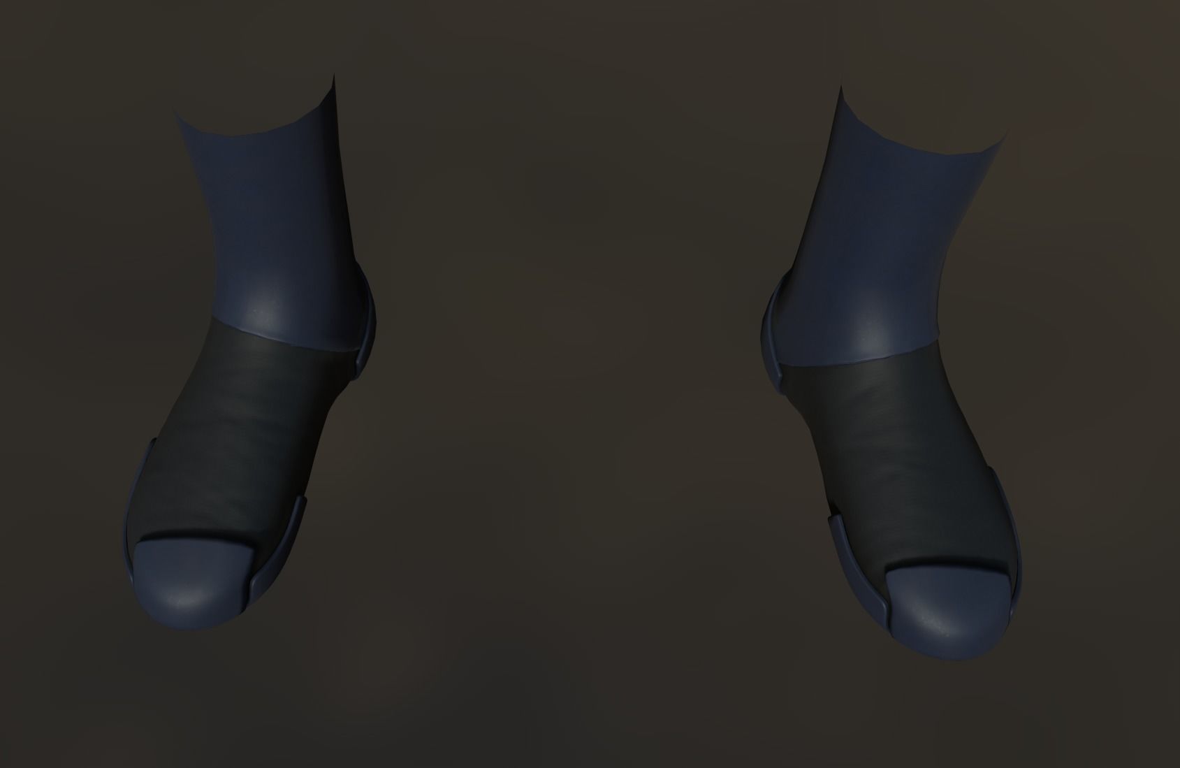 Shoe Sci-fi low-poly Low-poly 3D model_3