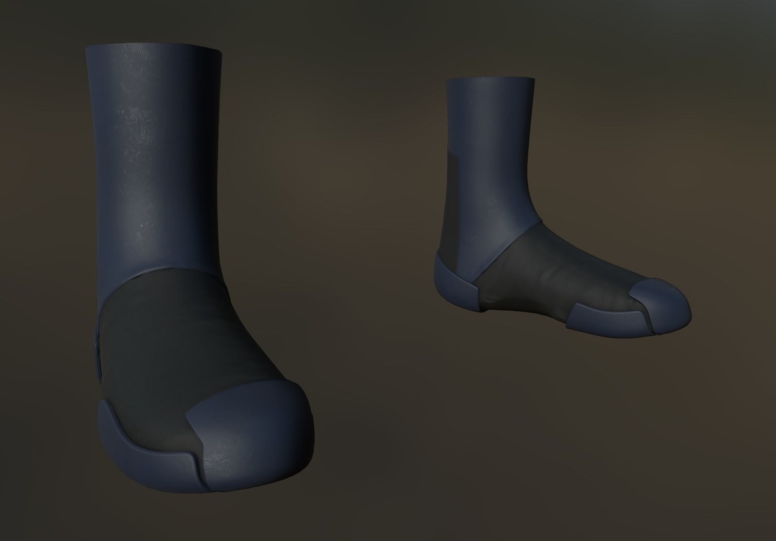 Shoe Sci-fi low-poly Low-poly 3D model_2