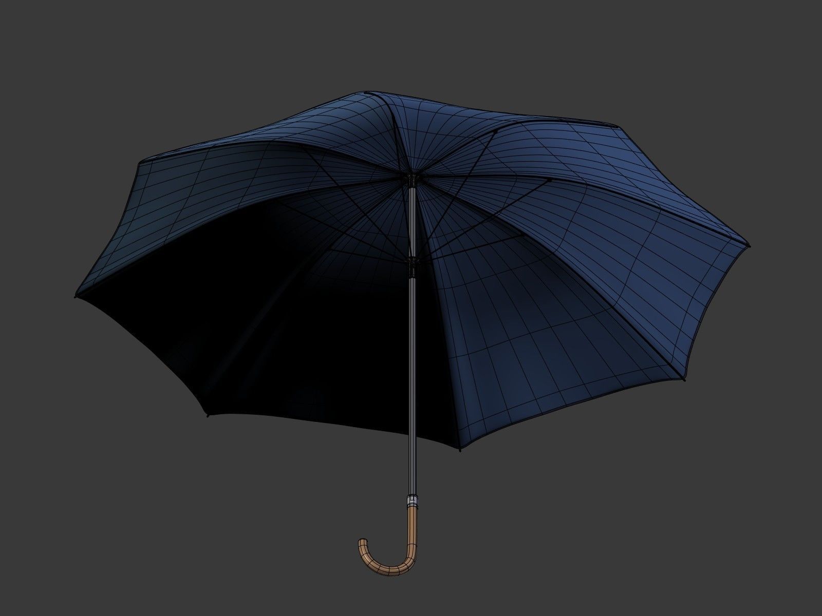 Rain Umbrellas Low-poly 3D model_6