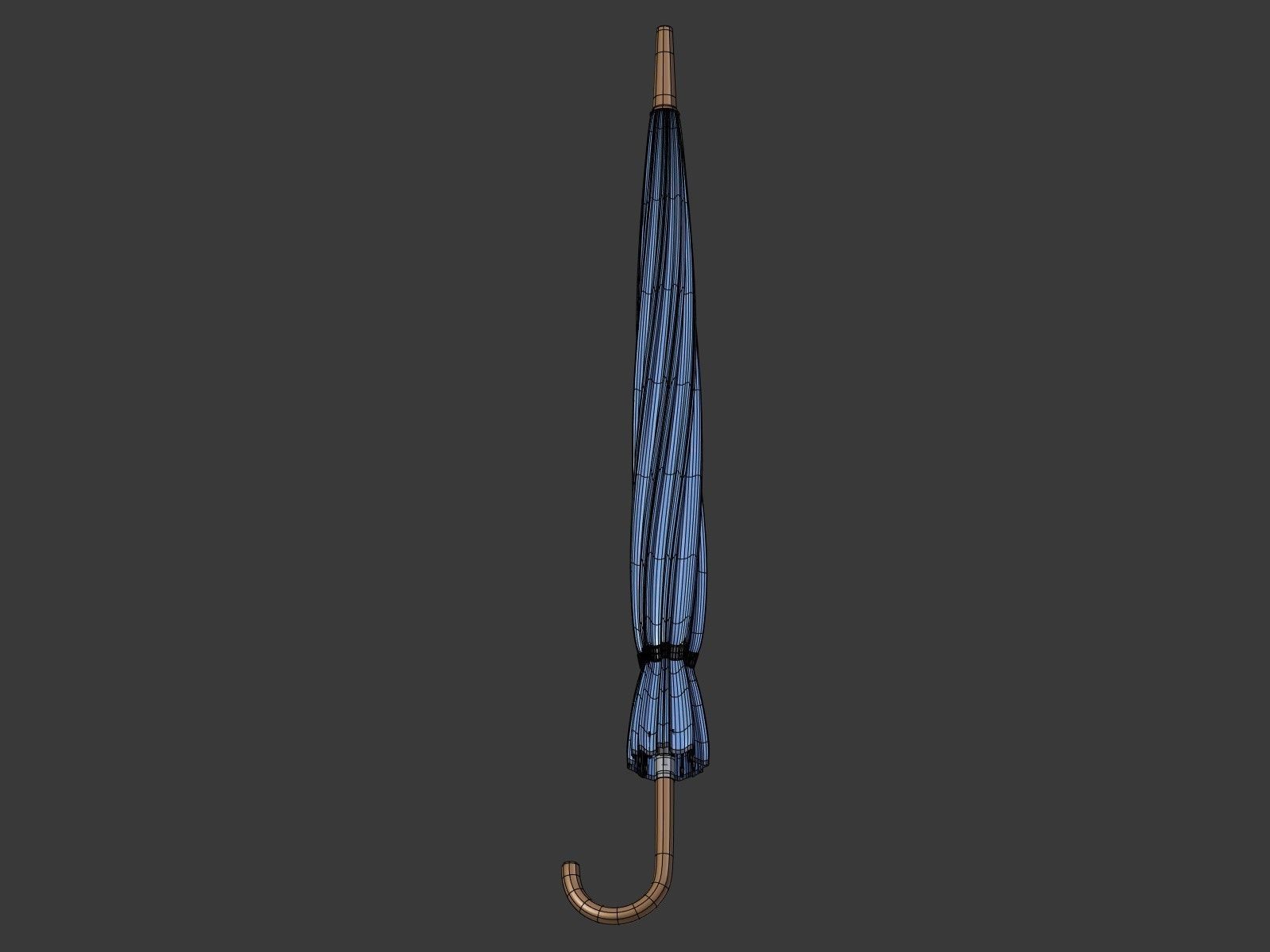 Rain Umbrellas Low-poly 3D model_10