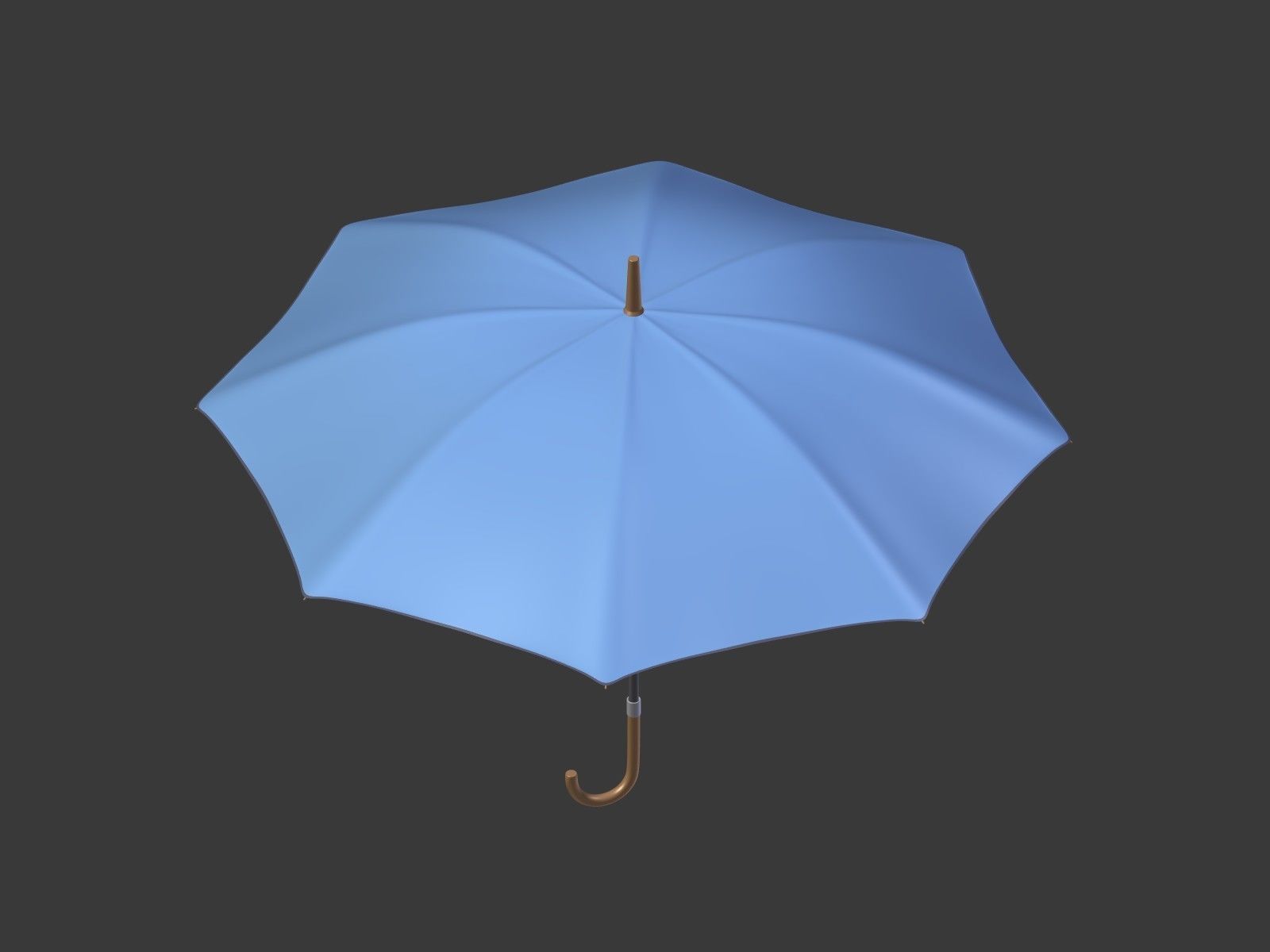 Rain Umbrellas Low-poly 3D model_3