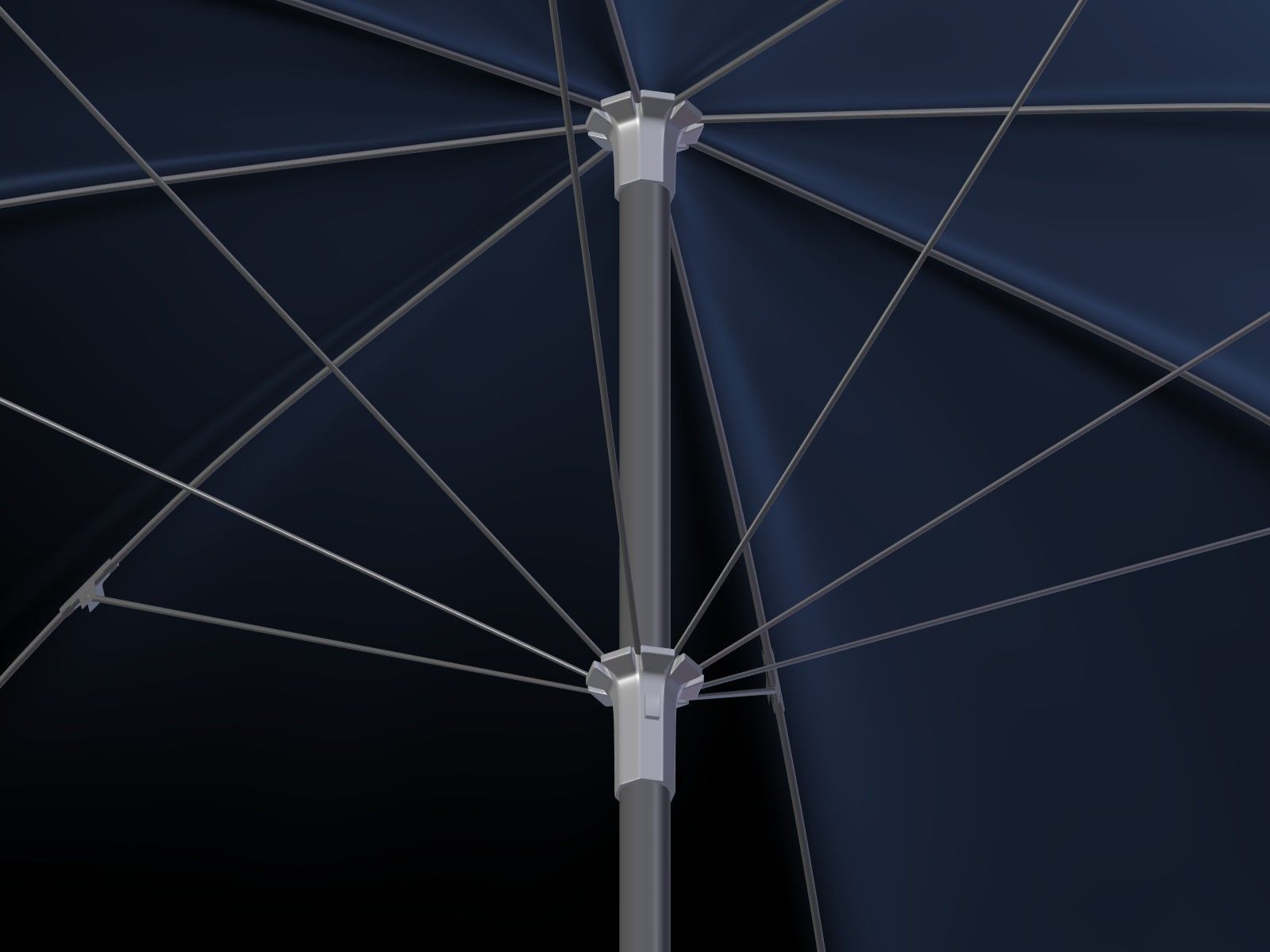 Rain Umbrellas Low-poly 3D model_7