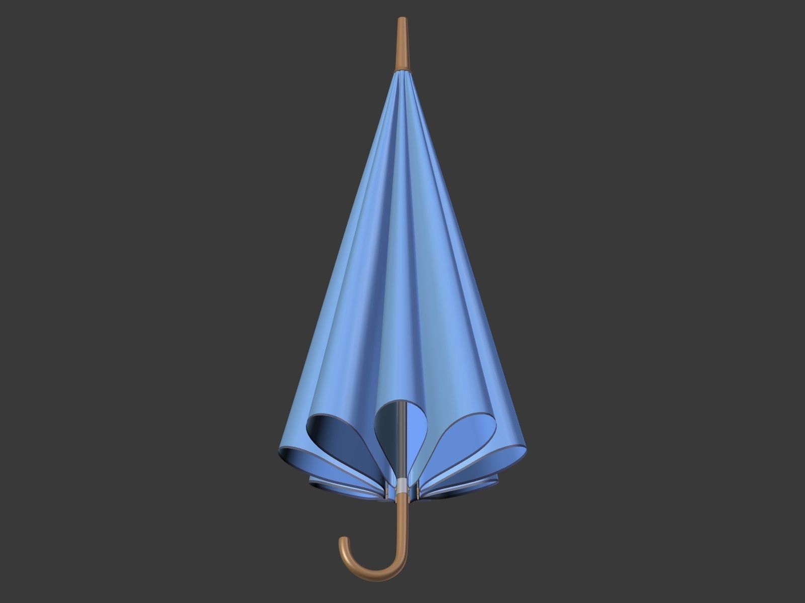Rain Umbrellas Low-poly 3D model_15