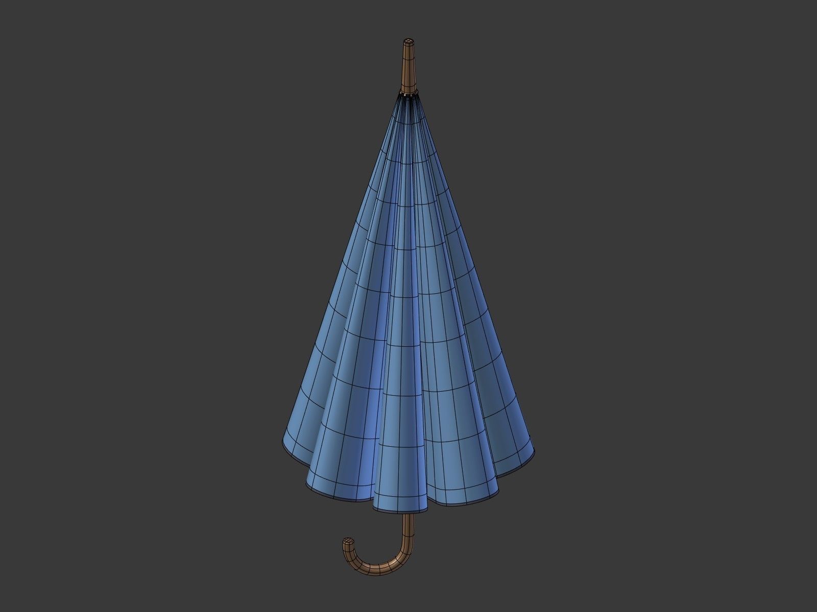 Rain Umbrellas Low-poly 3D model_16