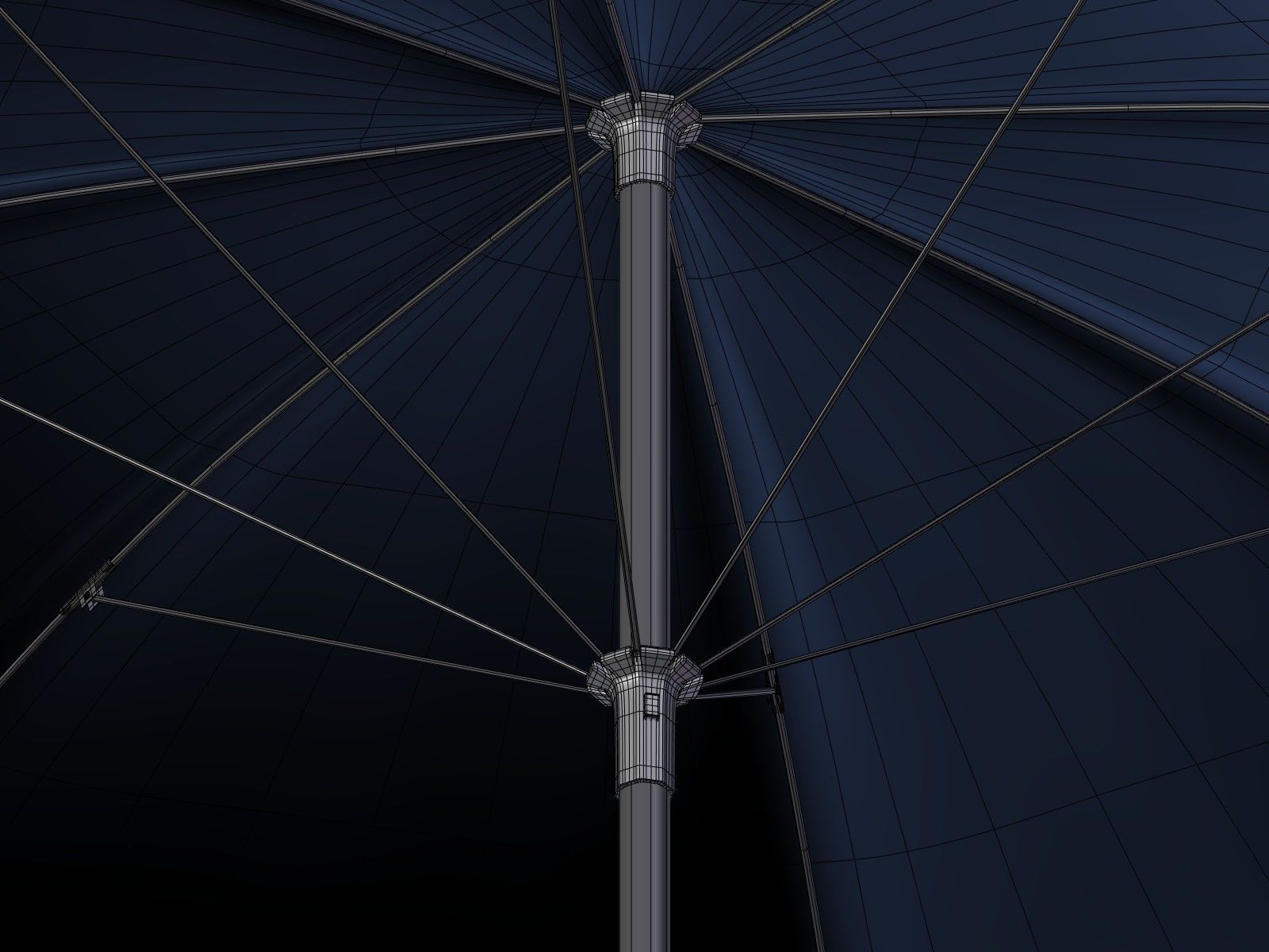 Rain Umbrellas Low-poly 3D model_8