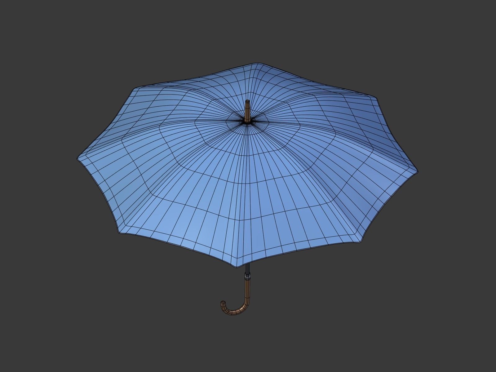 Rain Umbrellas Low-poly 3D model_4