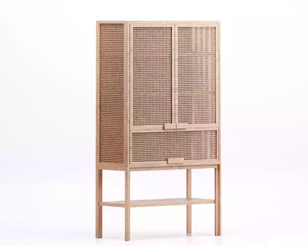 Rattan Storage Cabinet