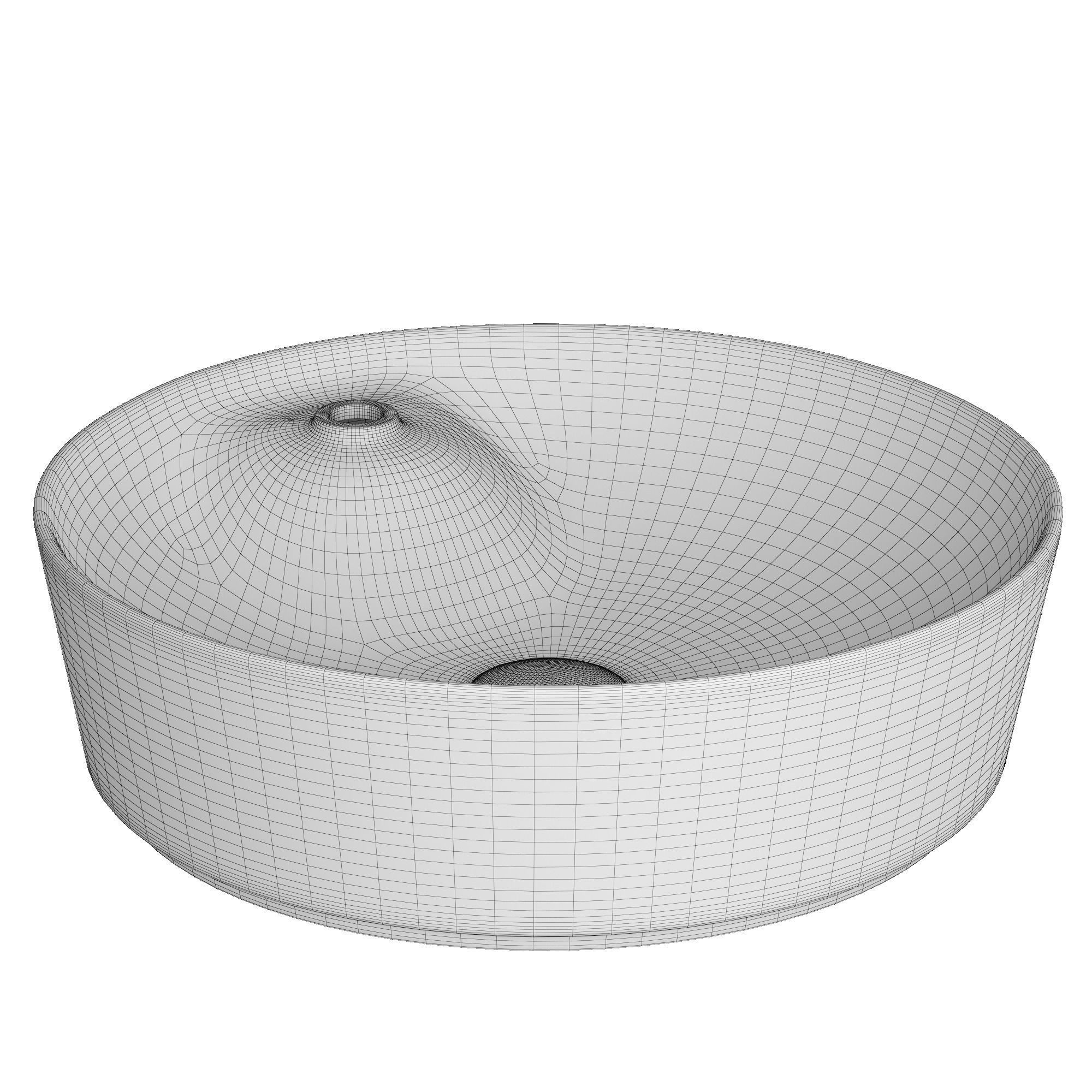Table Top Wash Basin in circle shape Modeled in 3ds max 3D model_4