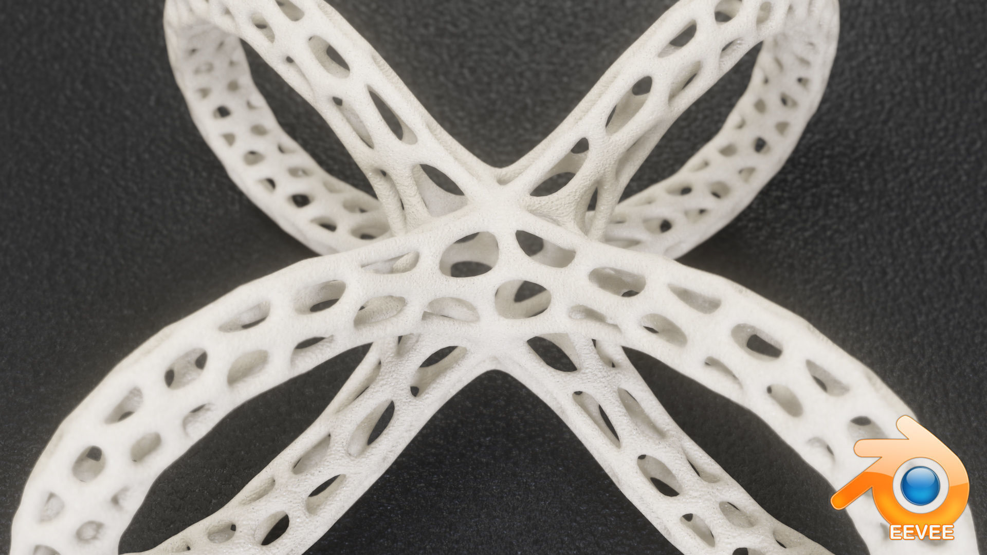 Quatrefoil Lattice Sculpture 3D print model_5