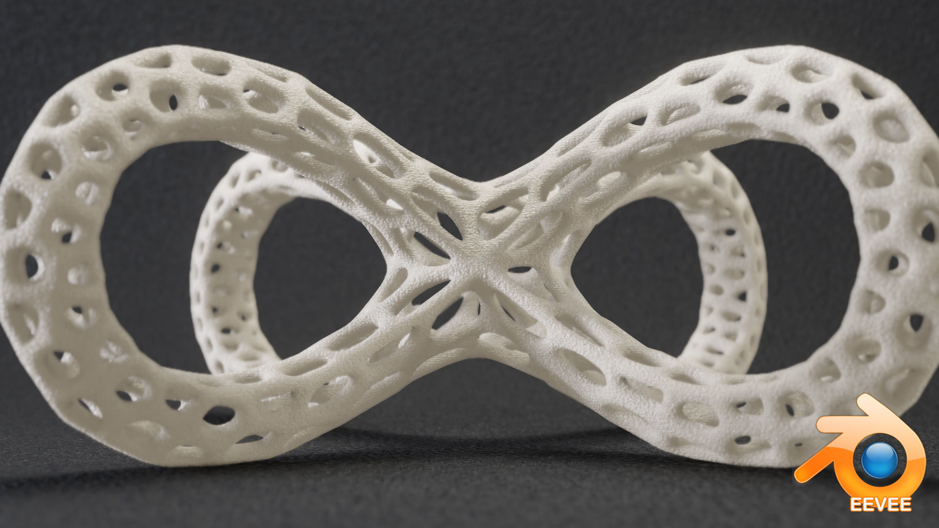 Quatrefoil Lattice Sculpture 3D print model_7