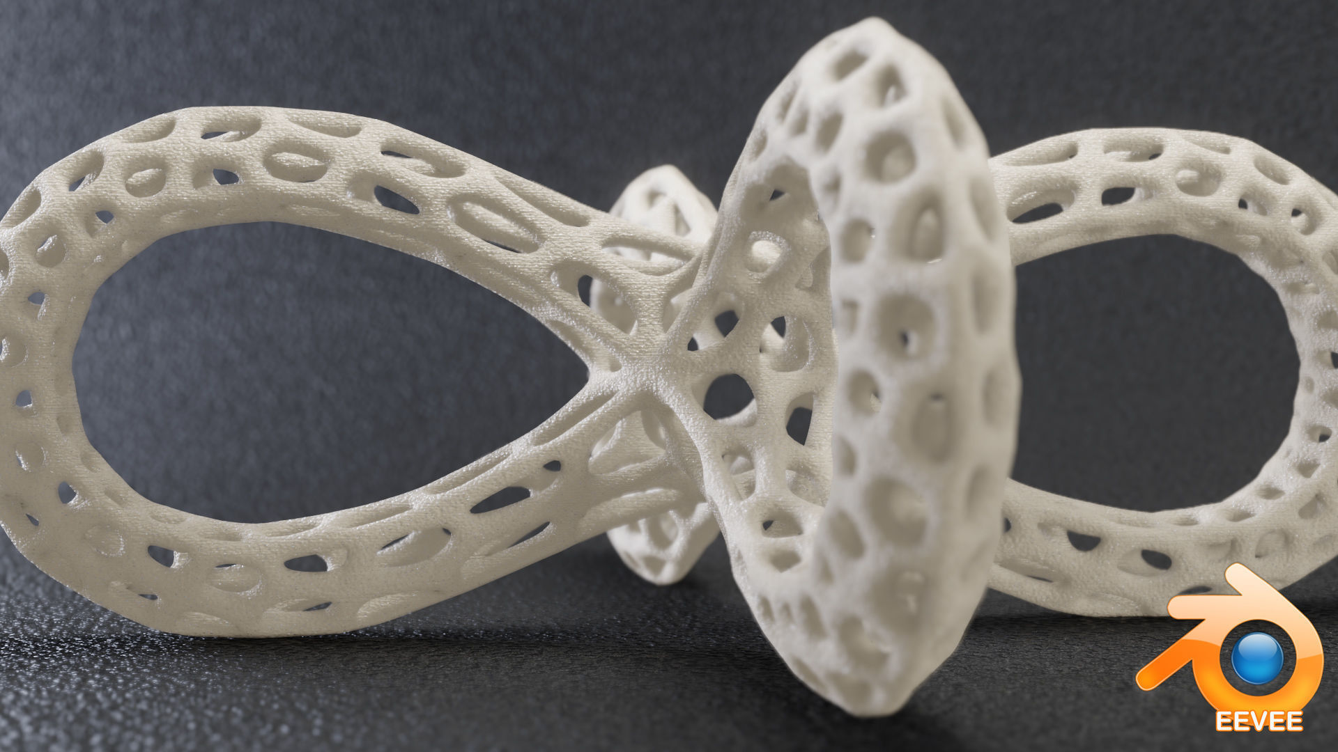 Quatrefoil Lattice Sculpture 3D print model_6