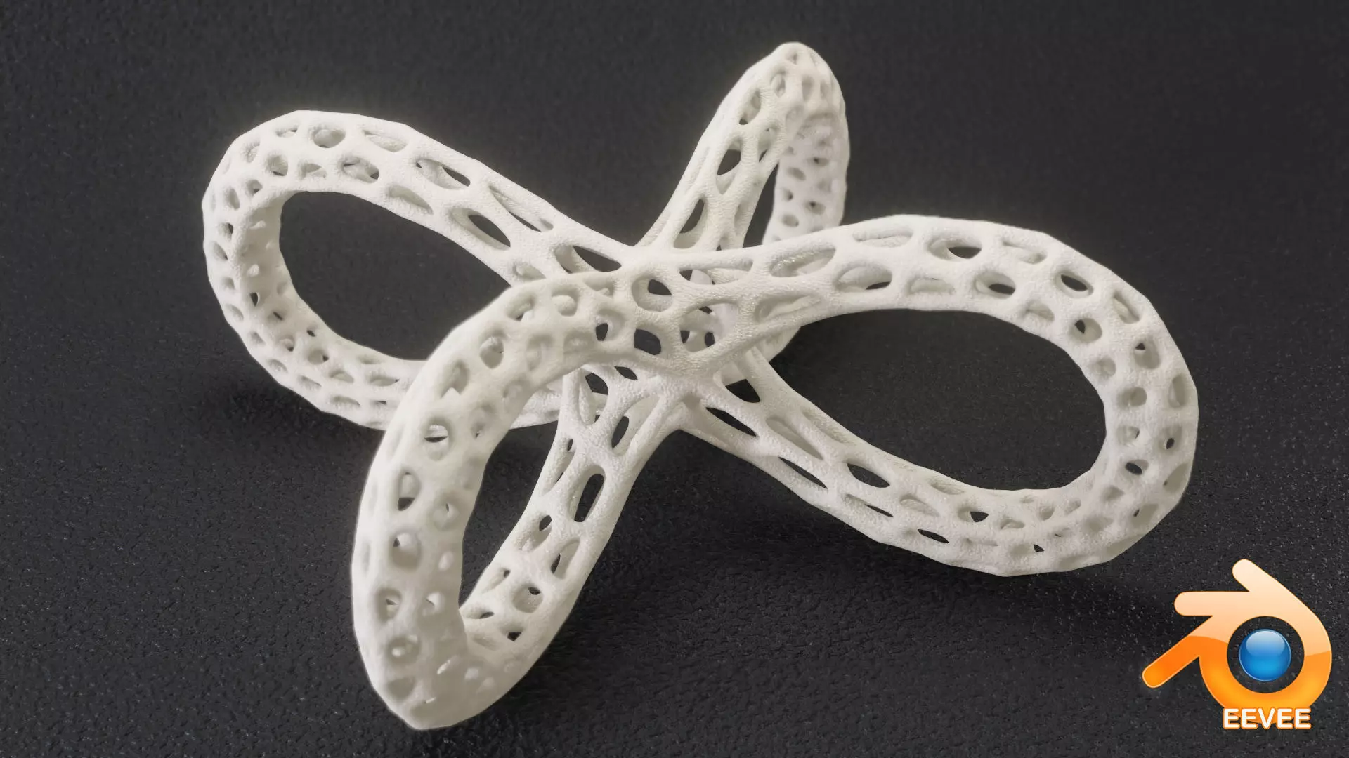 Quatrefoil Lattice Sculpture 3D print model_0