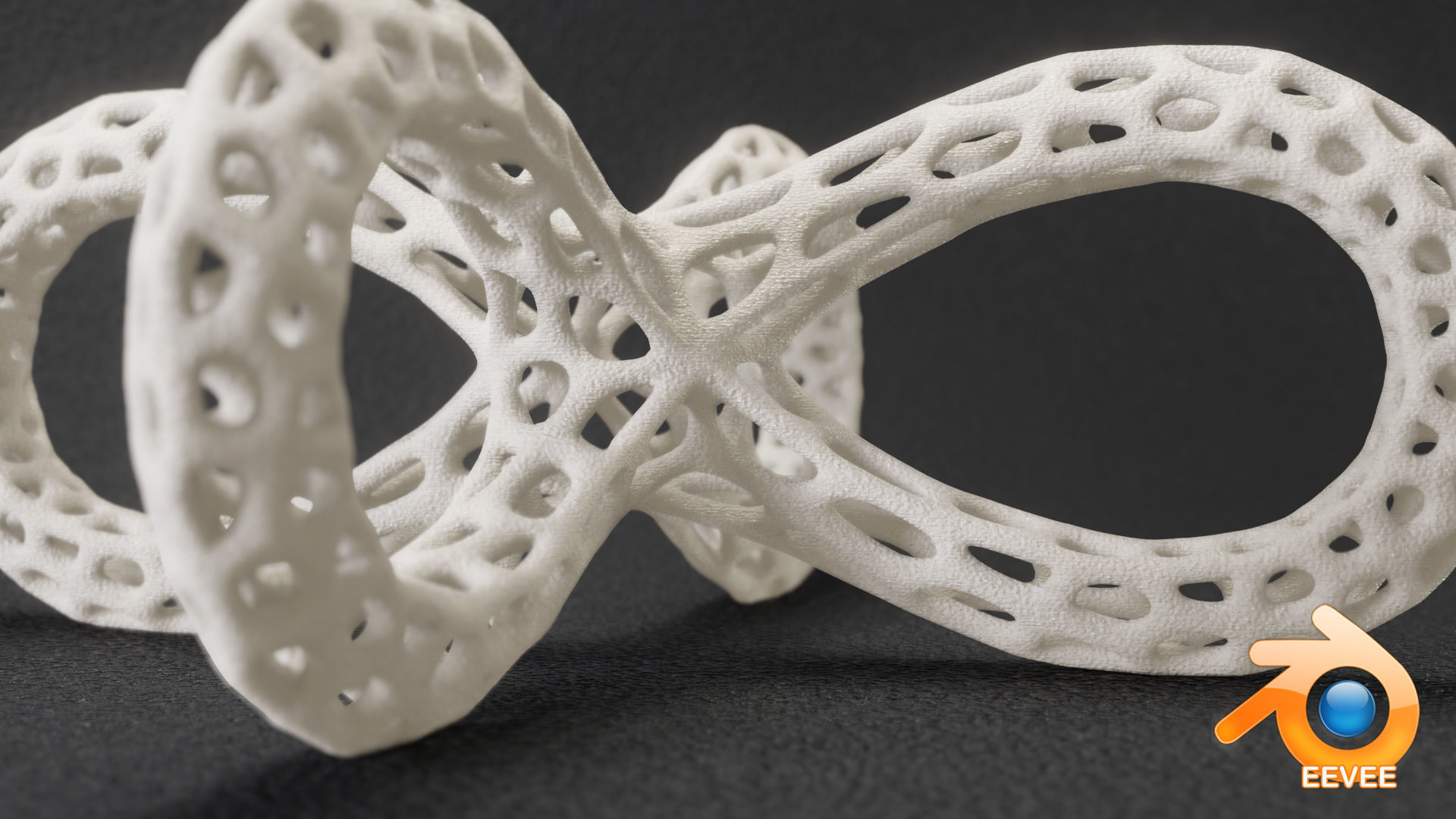 Quatrefoil Lattice Sculpture 3D print model_1