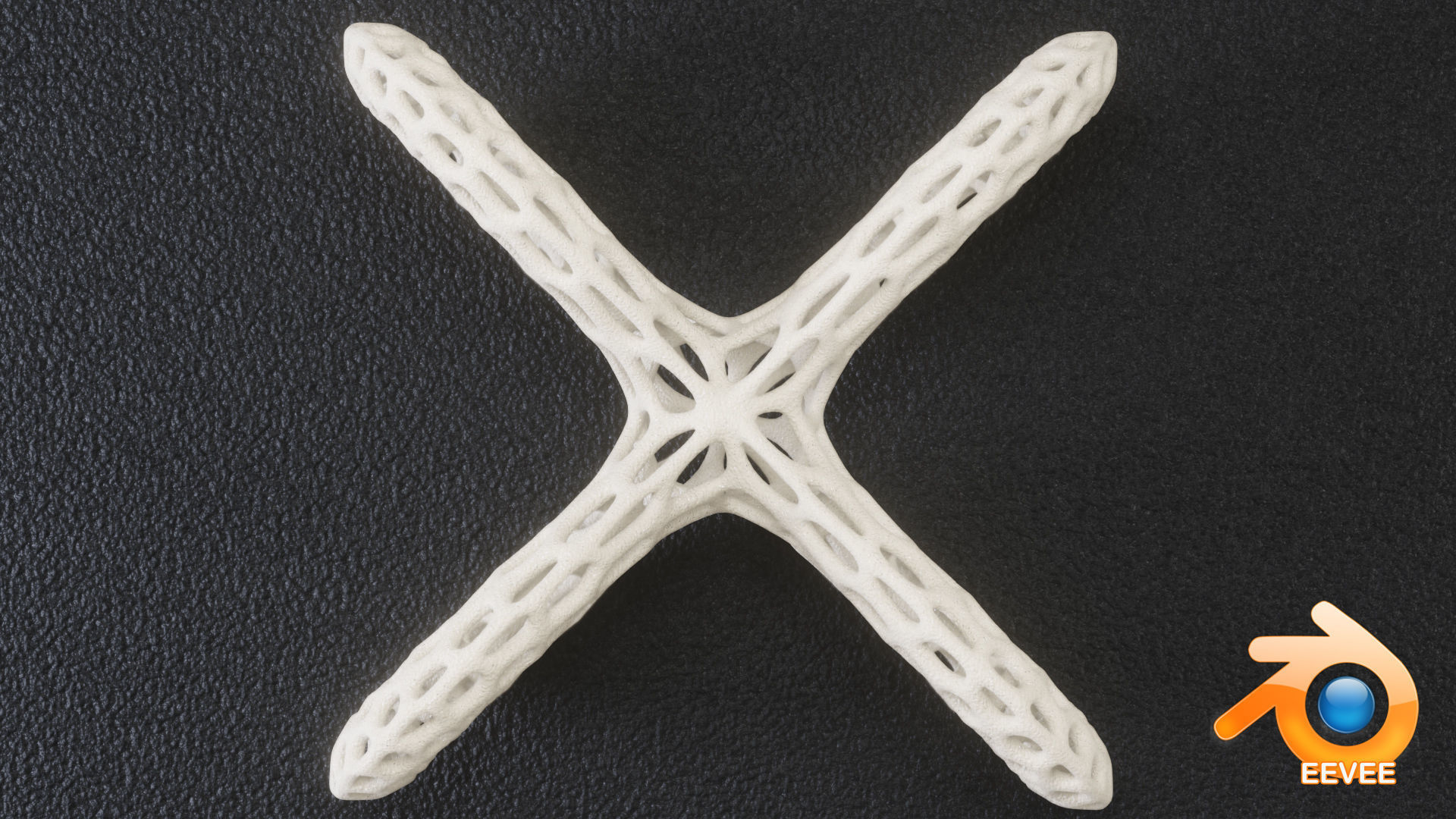 Quatrefoil Lattice Sculpture 3D print model_2