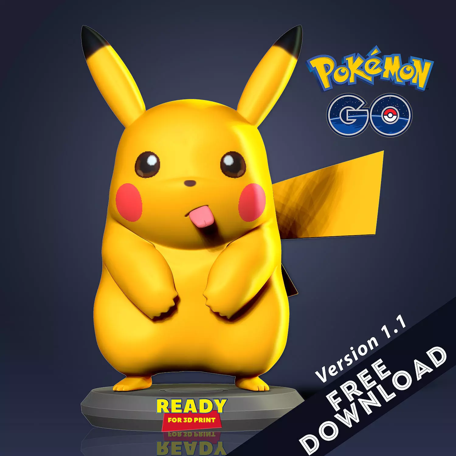 Pikachu Fanart Free 3D print model_0