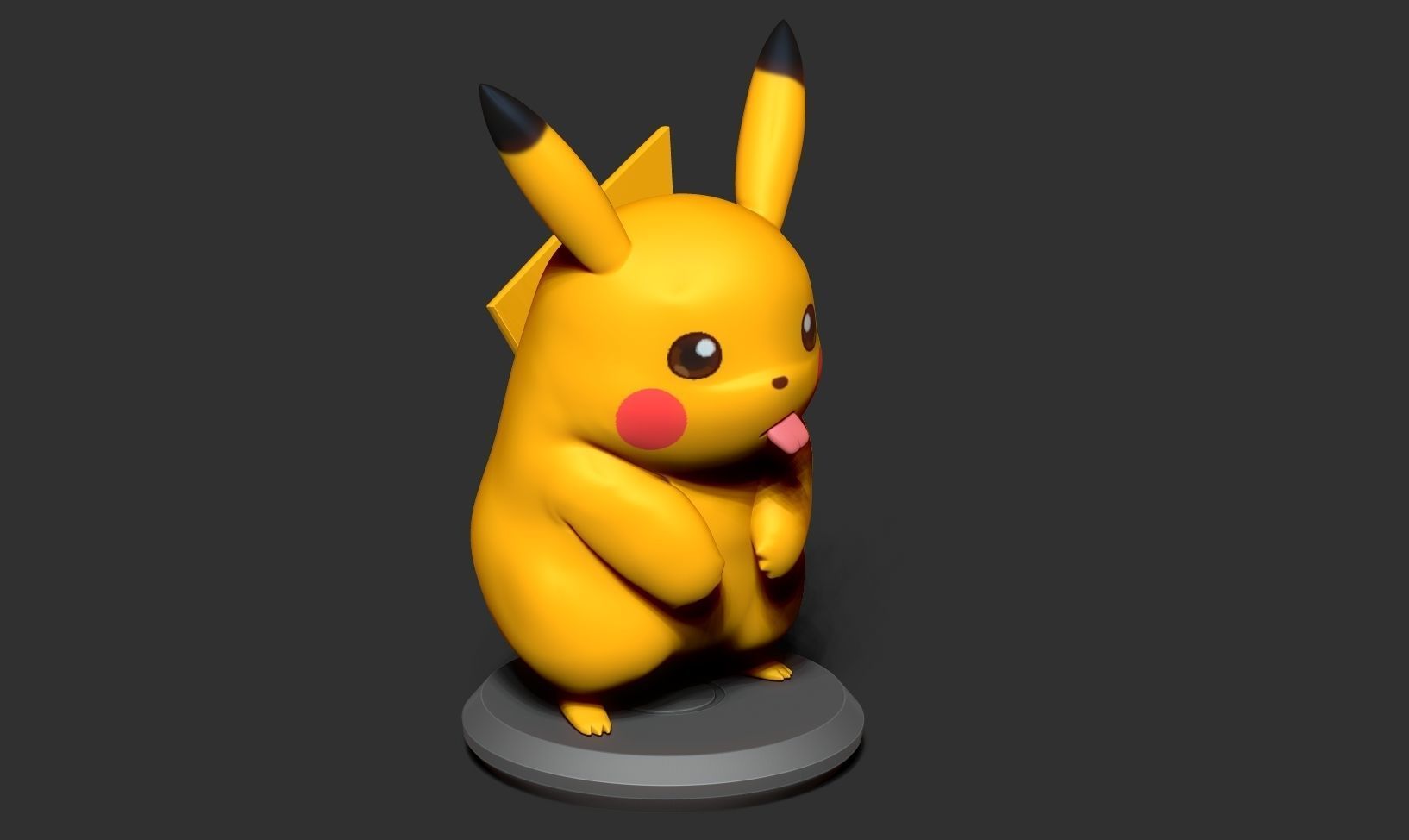 Pikachu Fanart Free 3D print model_4