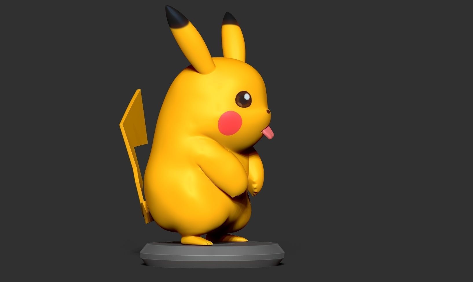 Pikachu Fanart Free 3D print model_12