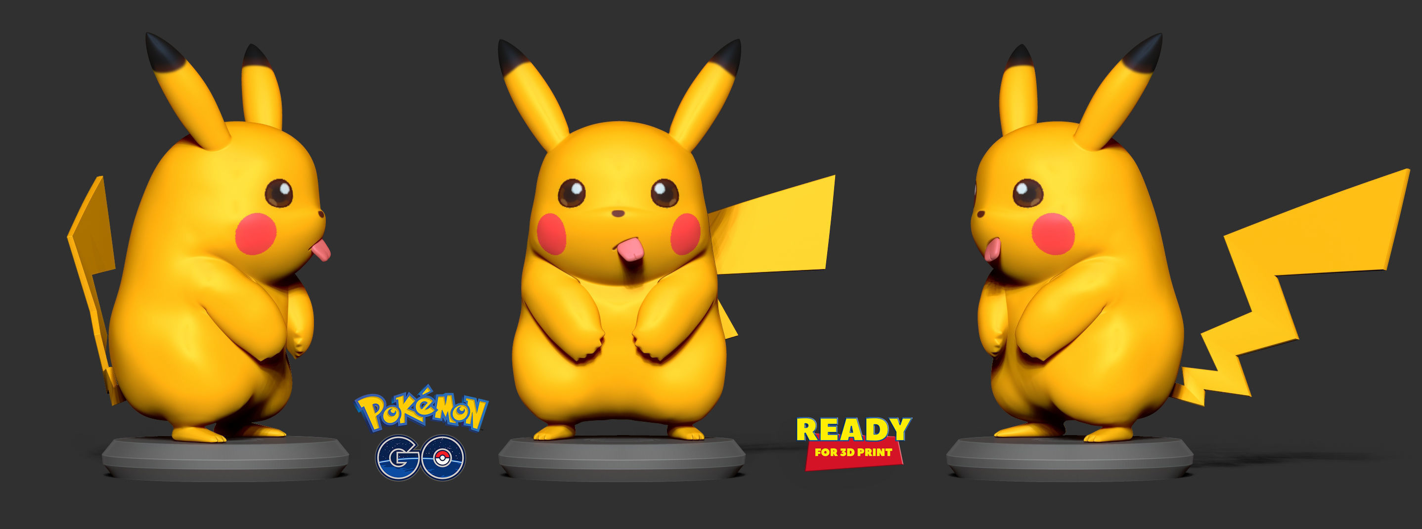 Pikachu Fanart Free 3D print model_5