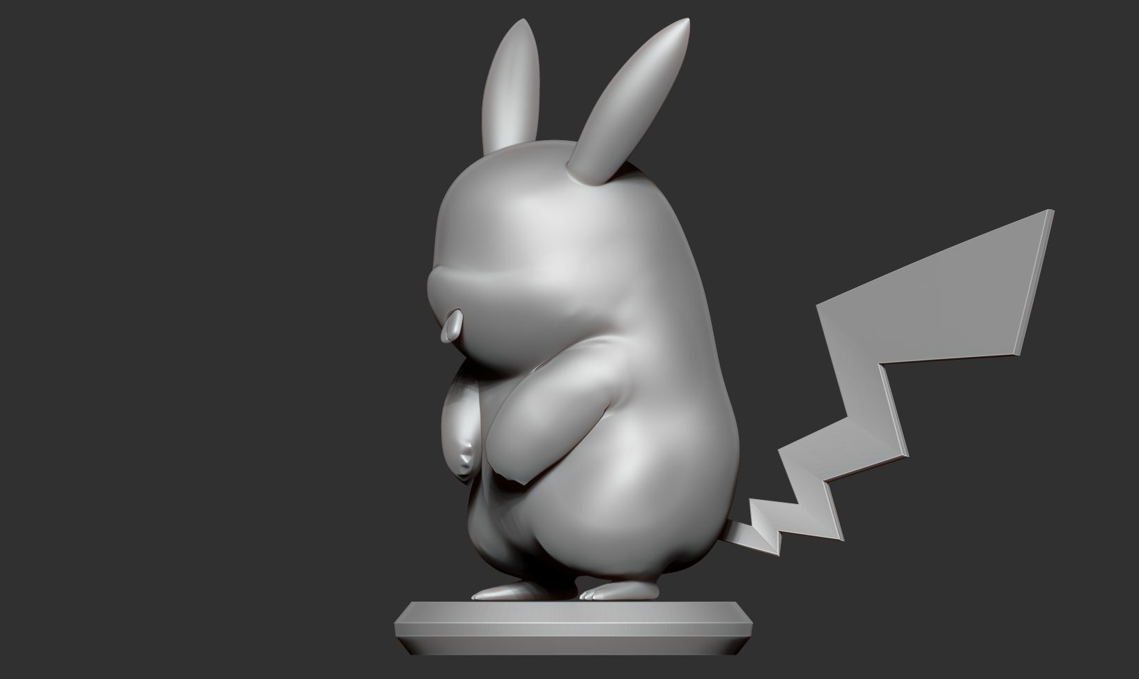 Pikachu Fanart Free 3D print model_11