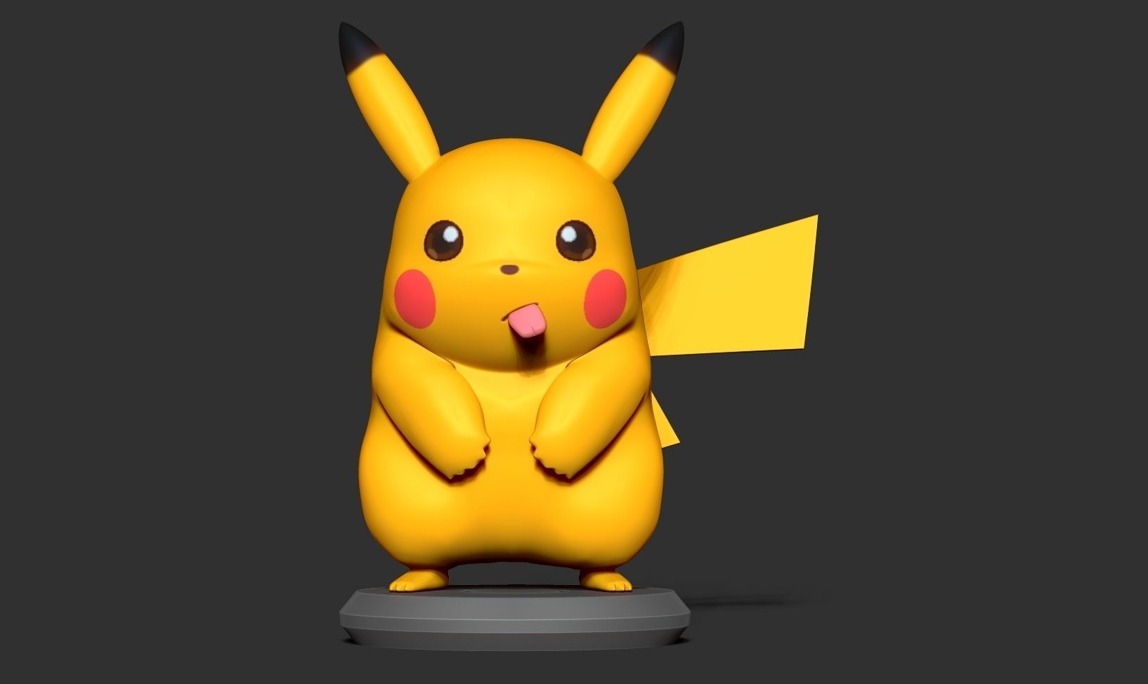 Pikachu Fanart Free 3D print model_6