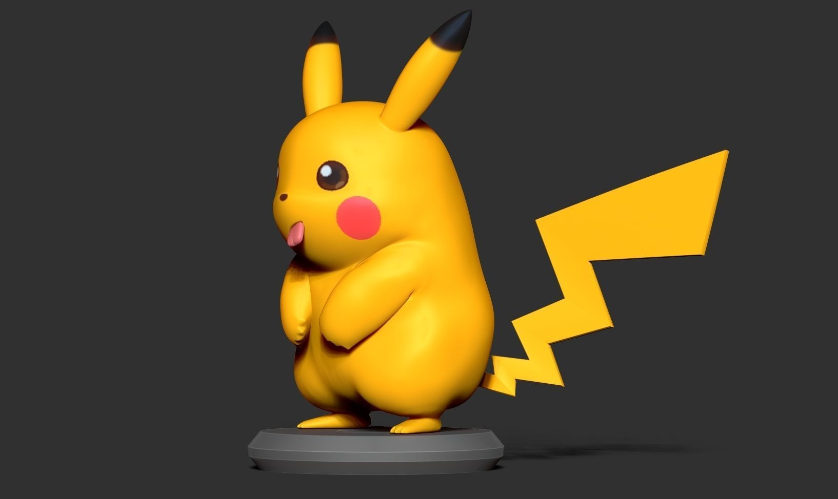 Pikachu Fanart Free 3D print model_9