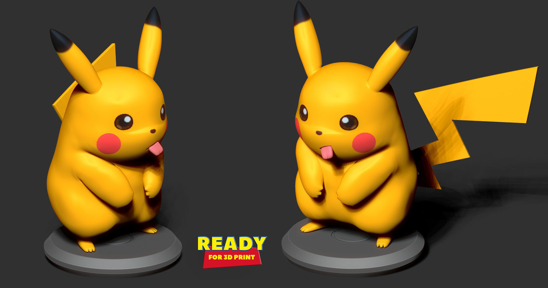 Pikachu Fanart Free 3D print model_16