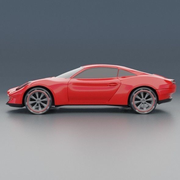 Eterox generic sports car concept 3D model_2