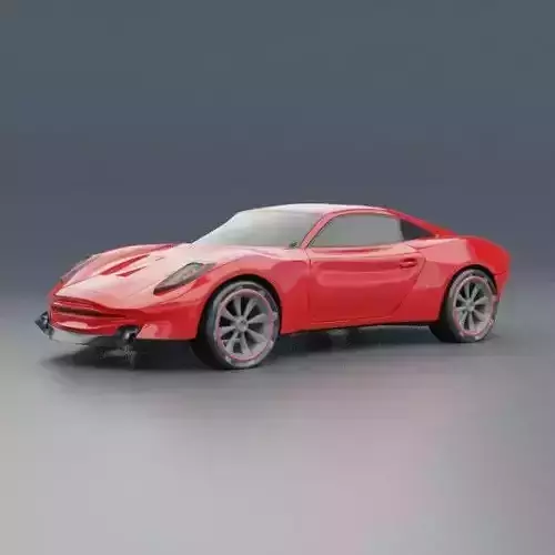 Eterox generic sports car concept 3D model
