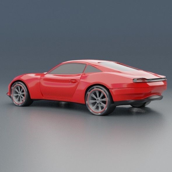 Eterox generic sports car concept 3D model_1