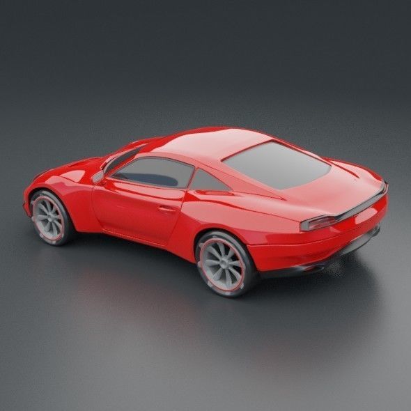 Eterox generic sports car concept 3D model_4