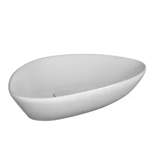 Table Top Wash Basin in Triangle shape Modeled in 3ds max 
