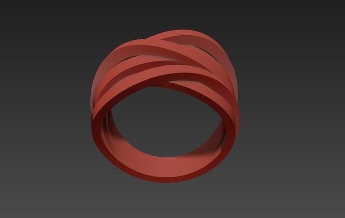 Ring Tangled 3D print model