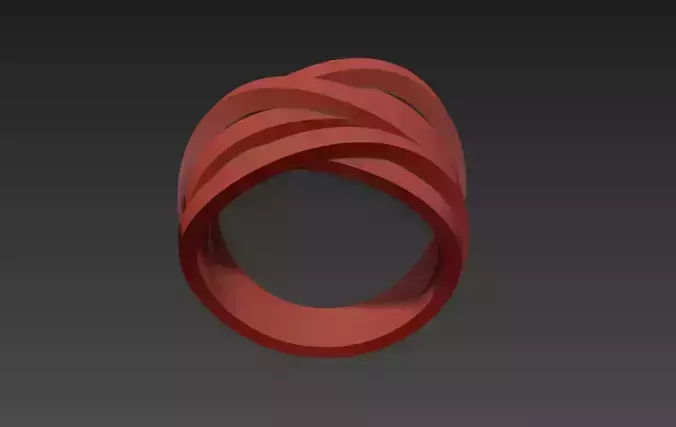 Ring Tangled 3D print model