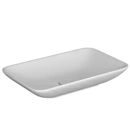 Table Top Wash Basin in Rectangle shape Modeled in 3ds max 