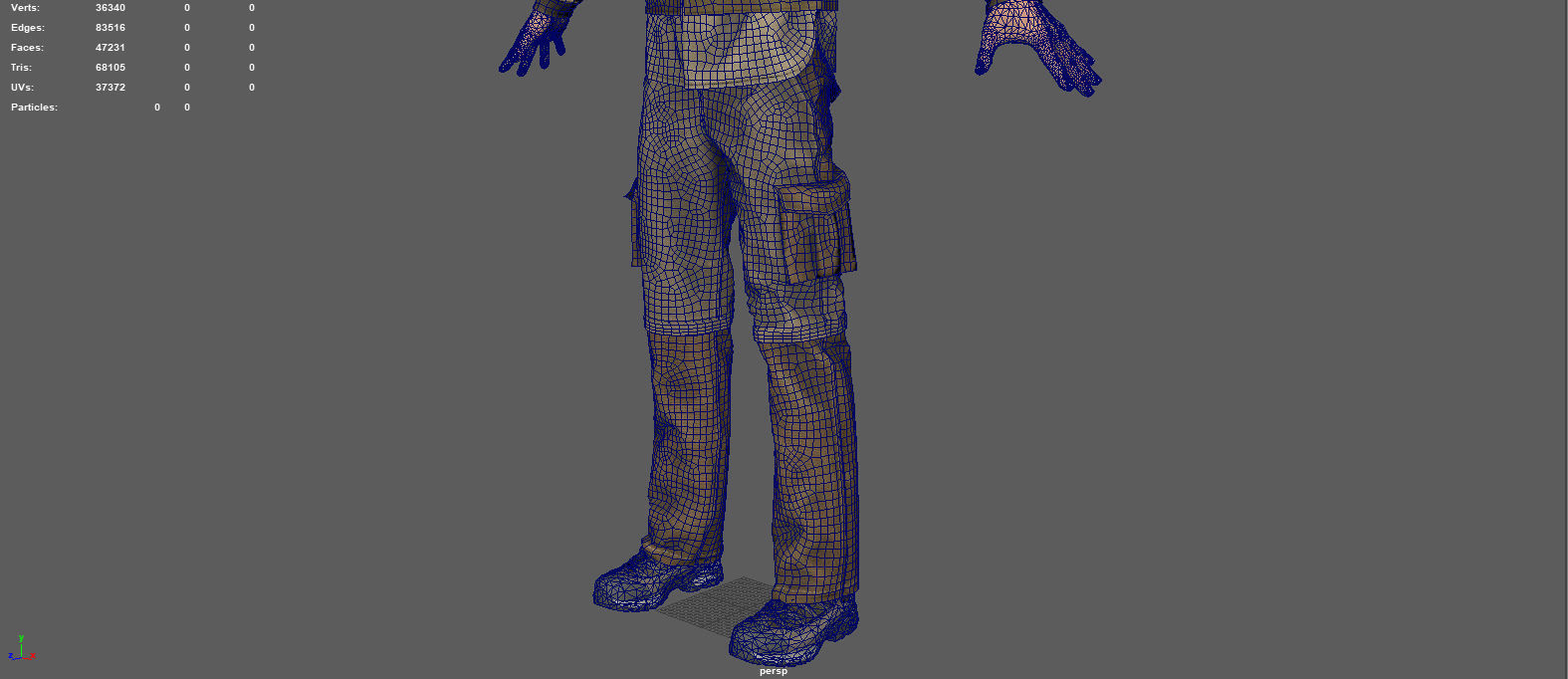 EXPLORER man in cowboy outfit 3D model_13