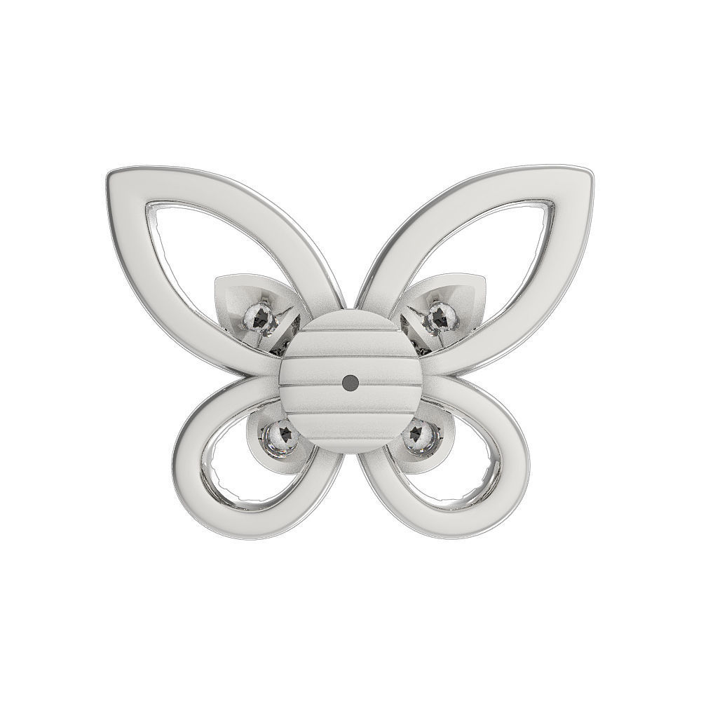 N114 Butterfly Earrings 3D print model_1