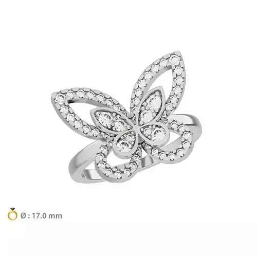 N113 Butterfly Ring