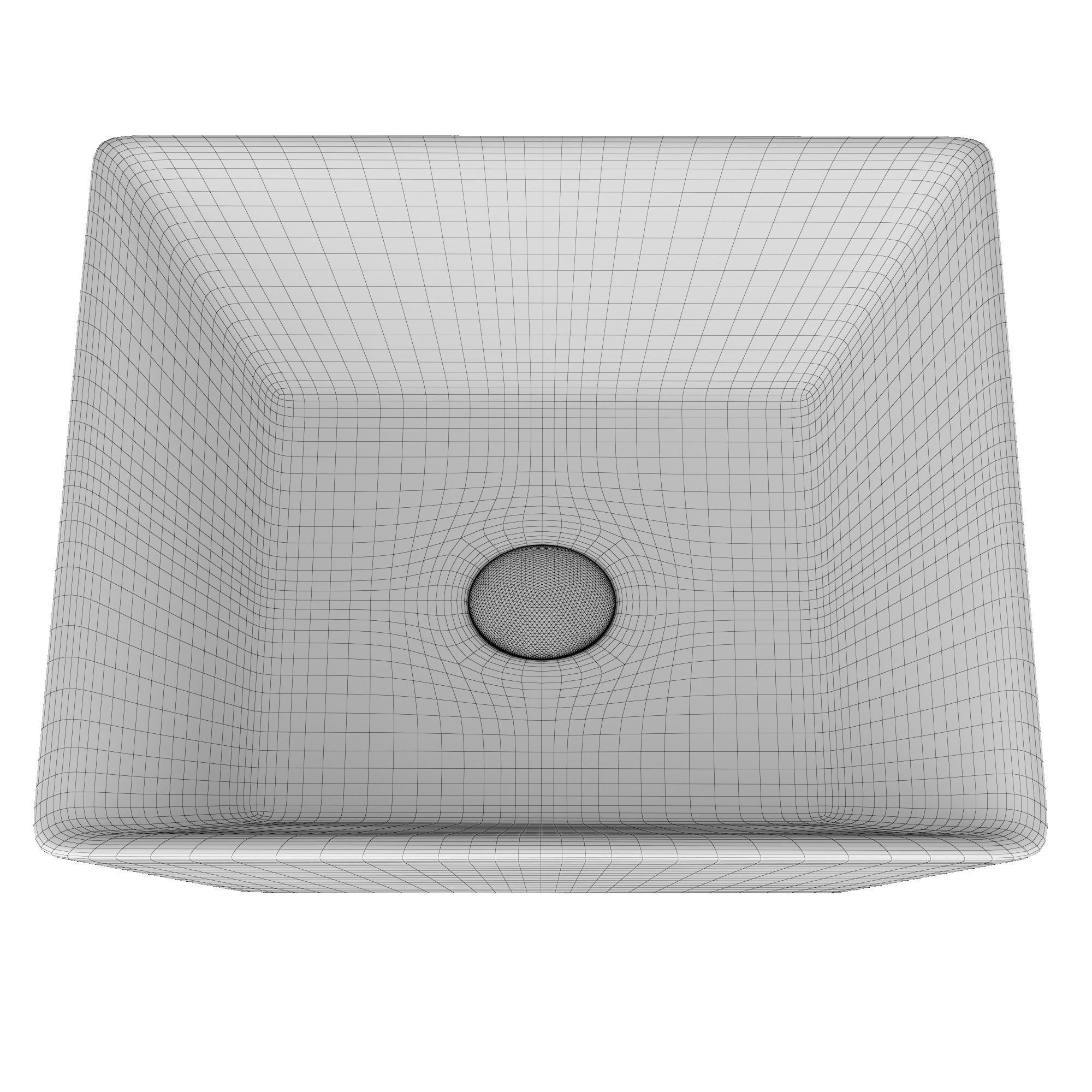 Table Top Wash Basin in Square shape Modeled in 3ds max 3D model_8