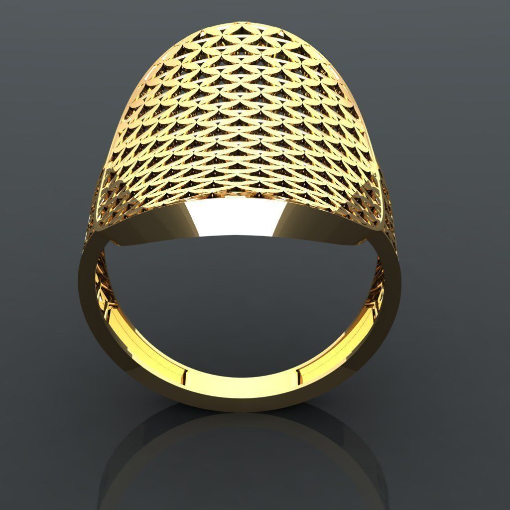 P265- Diamond ring 3D print model_2