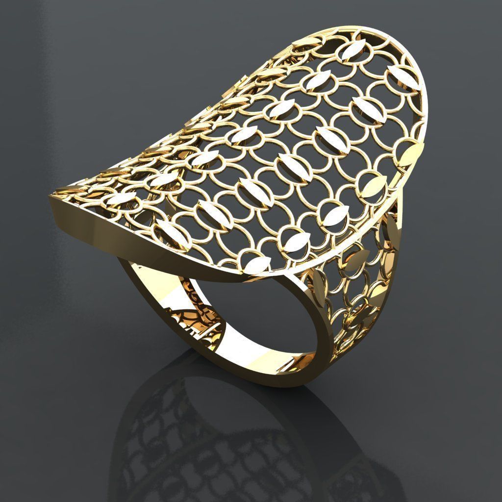 P267- Diamond ring 3D print model_1
