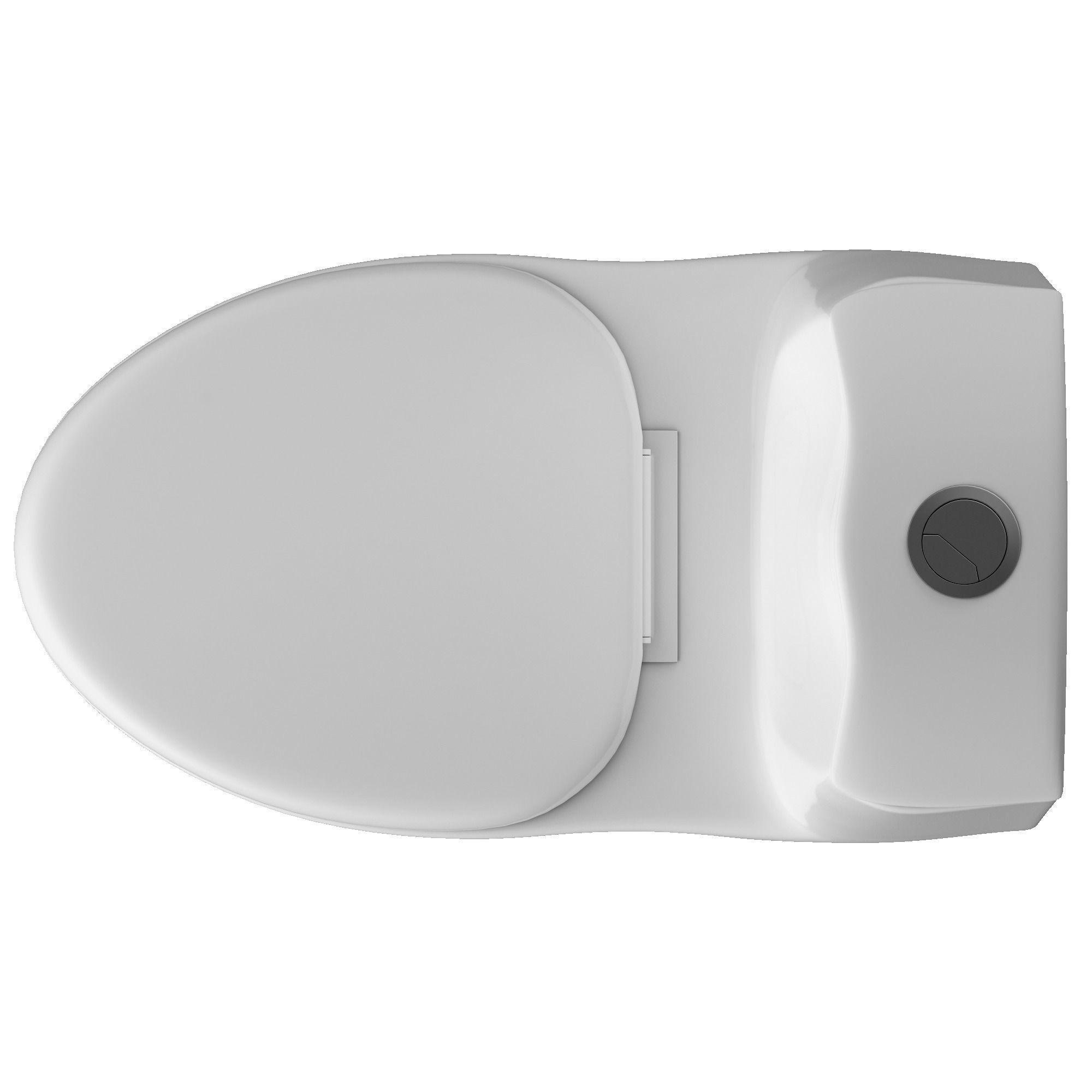 One piece EWC Oval Shape edge toilet 3D model Modeled in 3ds max 3D model_2