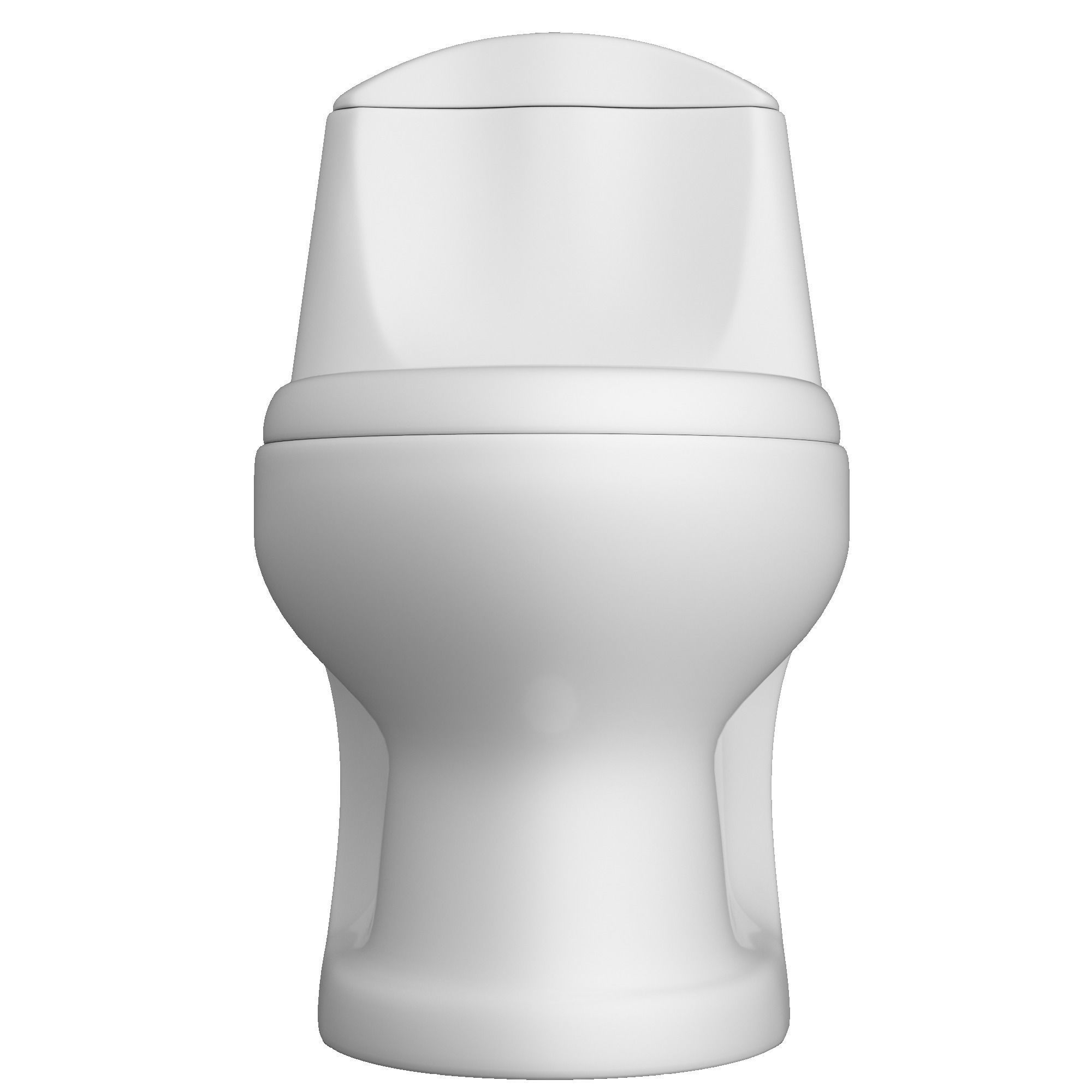 One piece EWC Oval Shape edge toilet 3D model Modeled in 3ds max 3D model_5