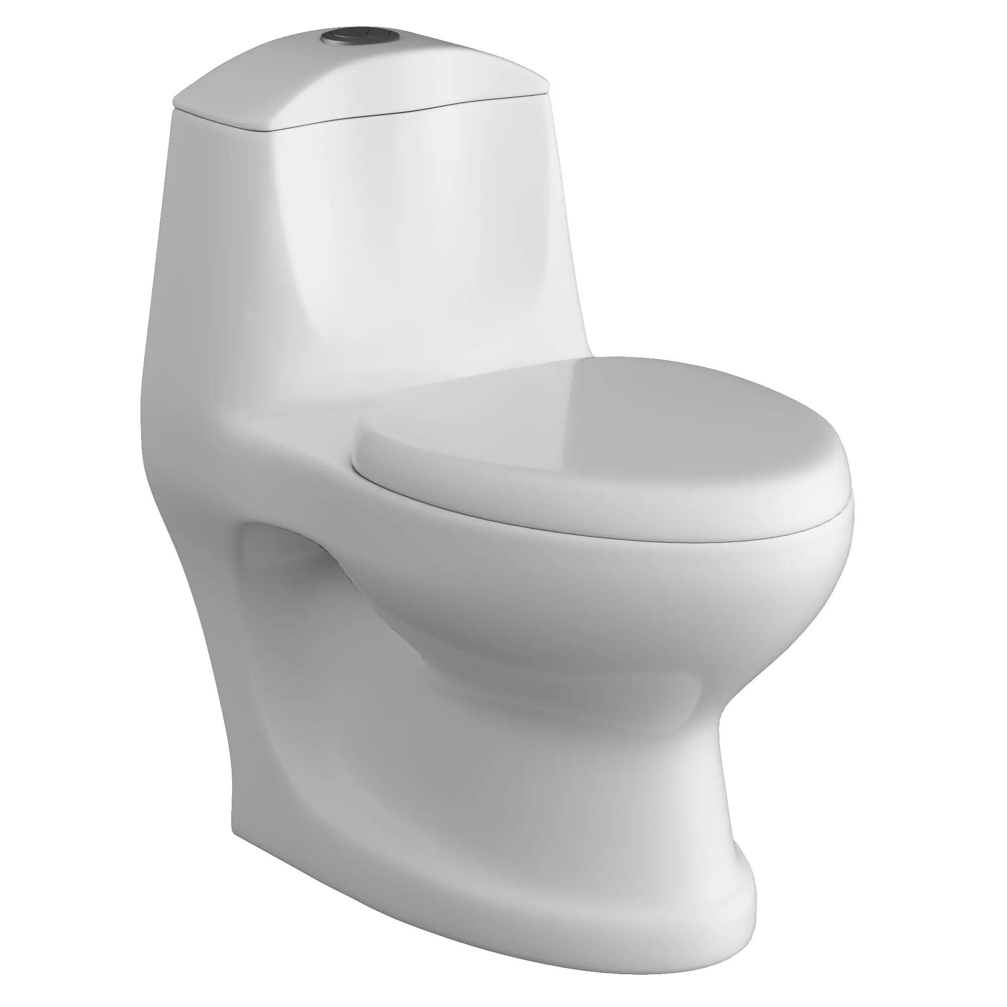 One piece EWC Oval Shape edge toilet 3D model Modeled in 3ds max 3D model_0
