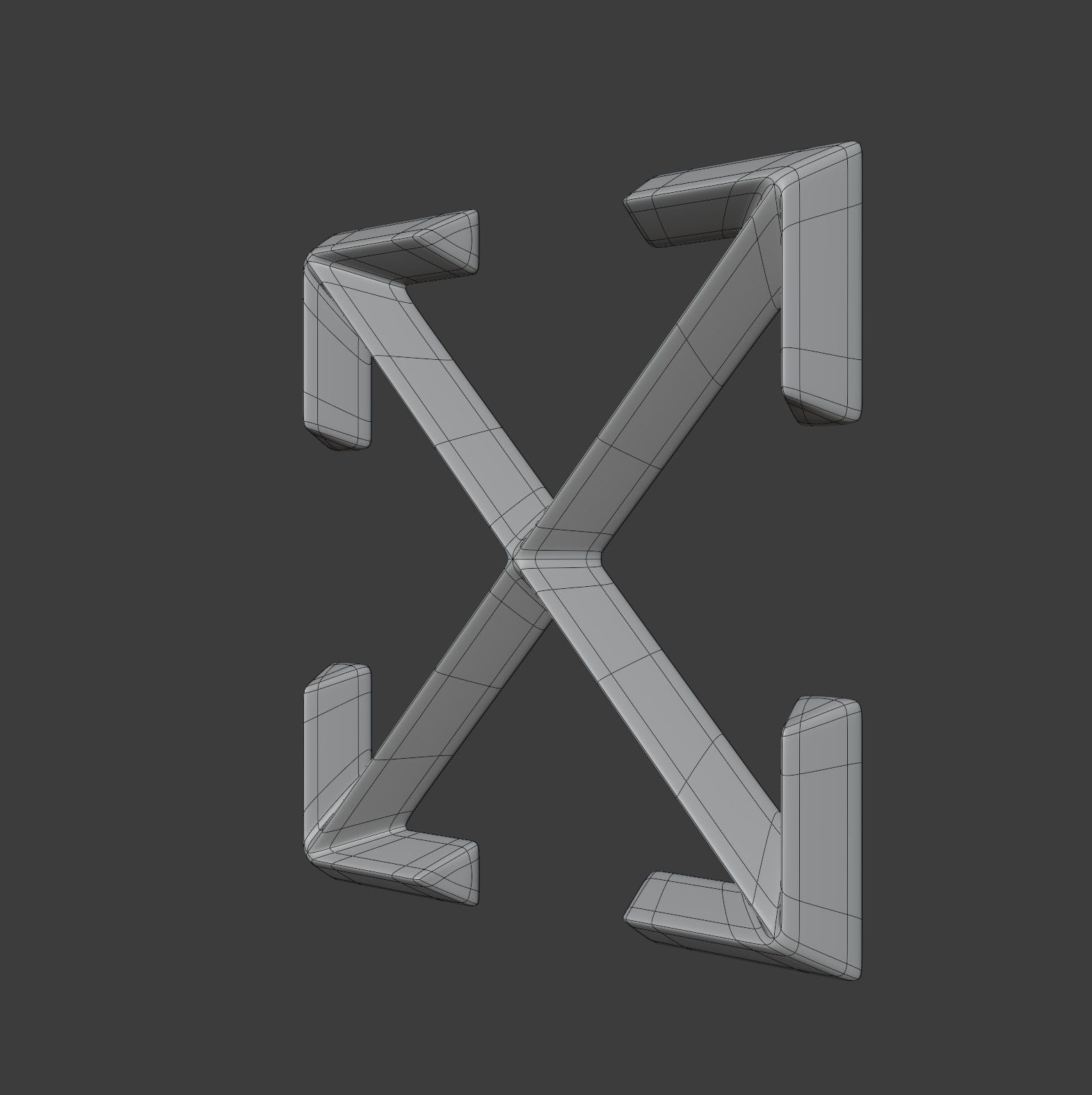 Off White Logo 3D model_12