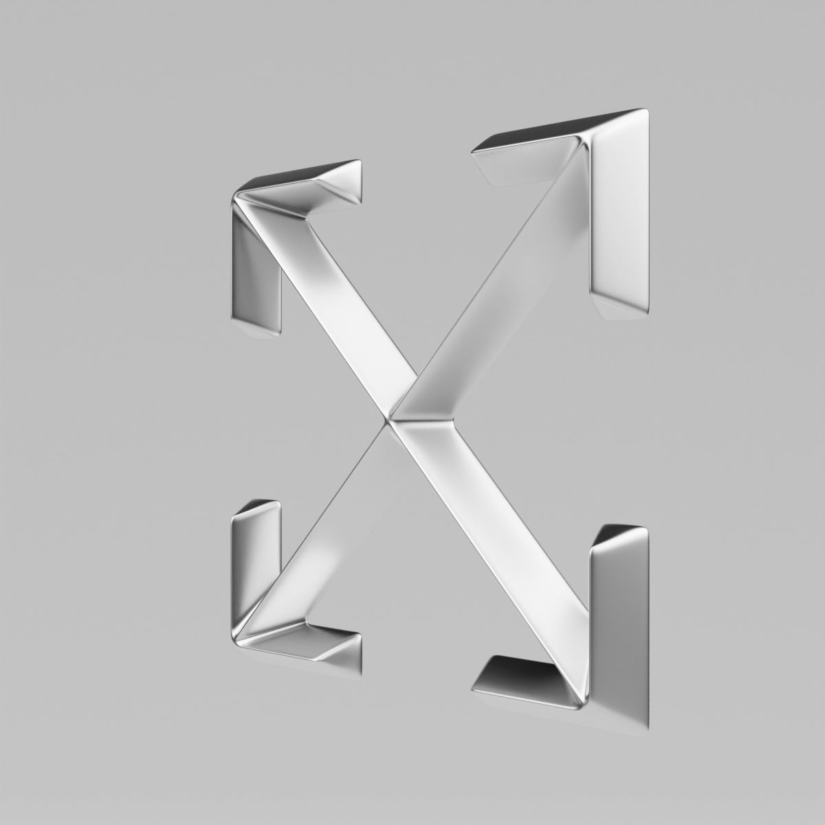 Off White Logo 3D model_4