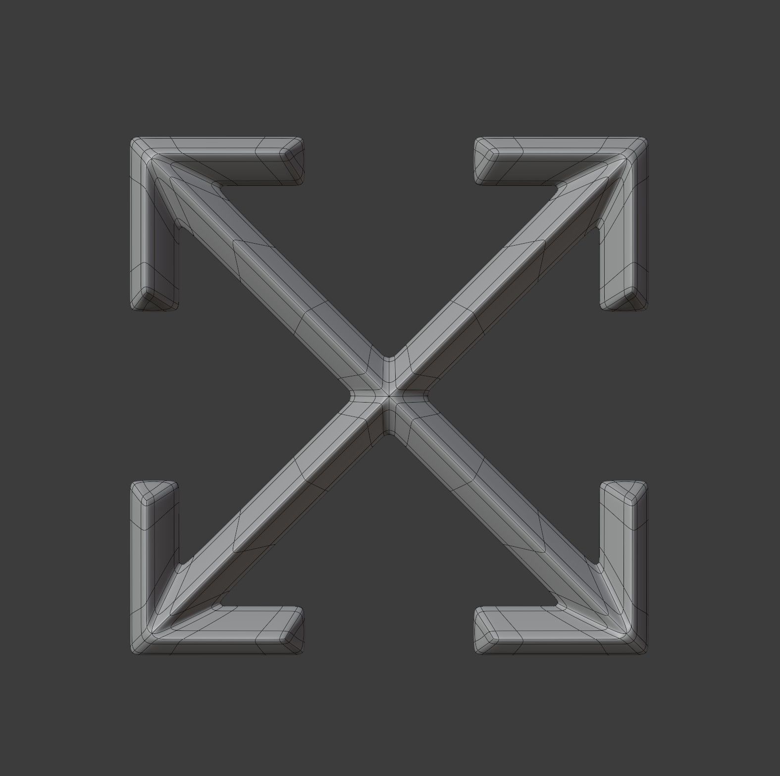 Off White Logo 3D model_11