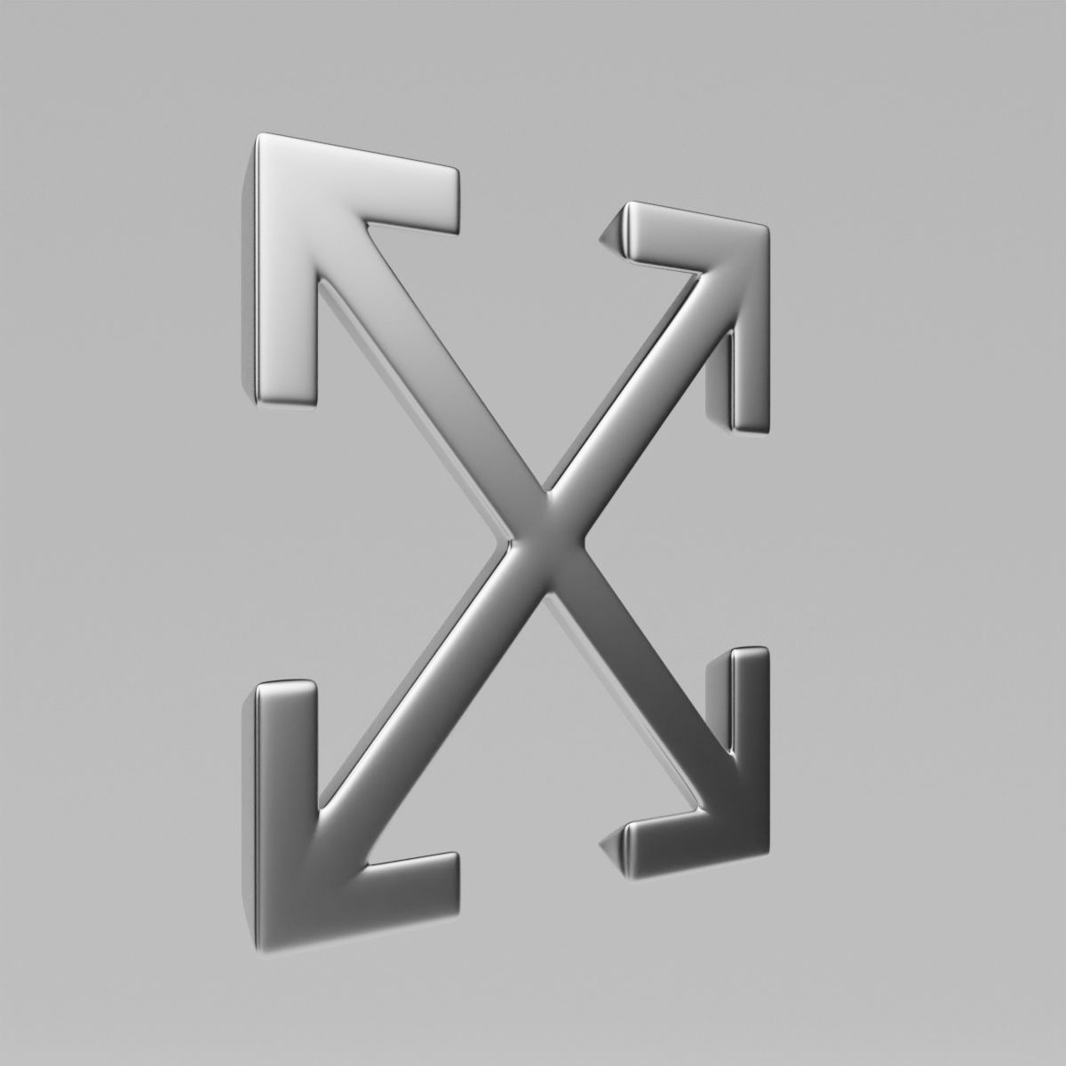 Off White Logo 3D model_6